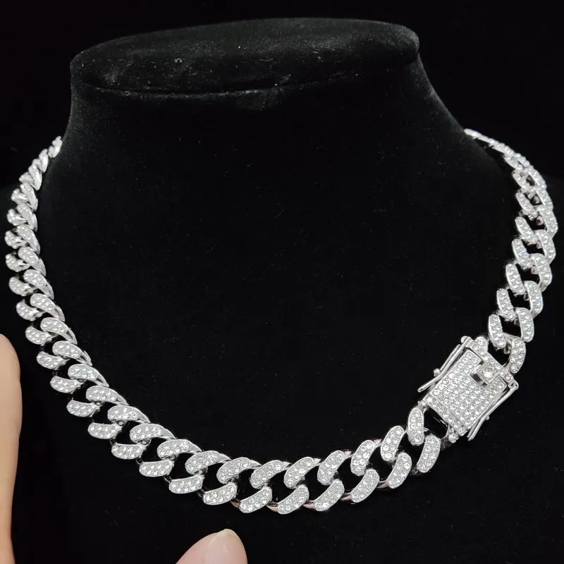 High-Quality Iced Out Bling Chain Necklace
